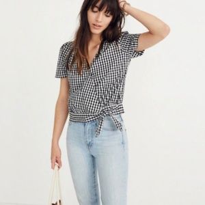 NWOT Madewell gingham blouse. Size XS